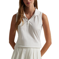 RLX Ralph Lauren Lauren Women's Sleeveless Tour Performance Polo Shirt - White