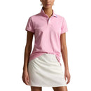 RLX Ralph Lauren Women's Tour Pique Golf Polo Shirt - Light Pink/Ceramic White/Blue Mist