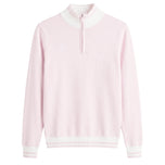 Pullover Golf Kora Dikait Separuh Zip Wanita Rohnisch - Merah Jambu Buaian