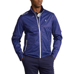 RLX Ralph Lauren Stratus Plaid Water -Repellent Full Zip Golf Jacket - French Navy Glen Plaid