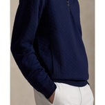 RLX Ralph Lauren Classic Fit Quilted Double -Knit Golf Pullover - Refined Navy