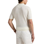 RLX Ralph Lauren Cotton Coolmax Knitted Golf Polo Shirt - White Splash