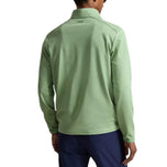 Pemandu RLX Ralph Lauren Luz Perf Jersey 1/4 Zip Golf Midlayer - Pedalaman Green Heather