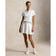 RLX Ralph Lauren Wanita Regangan Kabel Aktif Zip Baju Polo Golf - Seramik Putih/Tapis Berbilang Tentera Laut (Salinan)