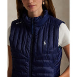 RLX Ralph Lauren Women's Reversible Quilted Ripstop Vest - Ceramic White/Refined Navy