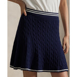 RLX Ralph Lauren Women's Knit A -Line Golf Skort - Refined Navy/White Splash