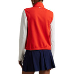 Rlx ralph lauren women's quilted hybrid vest - maliwanag na poppy