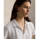 RLX拉尔夫·劳伦（Ralph Lauren）女子旅行表演高尔夫衬衫 - 陶瓷白色