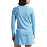 RLX Ralph Lauren Women Stretch Jersey Quarter -Zip Pullover - Sutton Blue