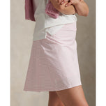 RLX Ralph Lauren Women's 17" Aim Pleated Back Golf Skort - Garden Pink Gingham