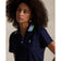 RLX Ralph Lauren Women’s Tour Pique Knit -Collar Polo Golf Shirt - Refined Navy/Tiller Green Multi