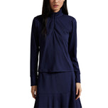 RLX Ralph Lauren Women's Half Zip Interlock Pullover - Refined Navy