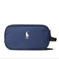 RLX Ralph Lauren Embroidered Logo Golf Pouch - Pinong Navy/Ceramic White