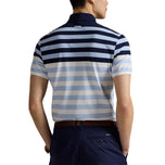 RLX Ralph Lauren Performance Pique Golf Polo Shirt - Office Blue Multi