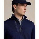 Rlx ralph lauren lux perf kalahating zip pullover - pino navy