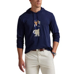 RLX Ralph Lauren Polo Bear Jersey Golf Hoodie - Refined Navy