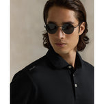 Rlx ralph lauren pinasadya fit lightweight airflow golf polo shirt - polo black