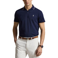 RLX Ralph Lauren Tipped Tailored Fit Performance Golf Polo Shirt - Pinong Navy