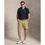 RLX Ralph Lauren Performance Stretch Mesh Golf Polo Shirt - Pinong Navy