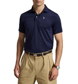 RLX Ralph Lauren Performance Stretch Mesh Golf Polo Shirt - Pinong Navy