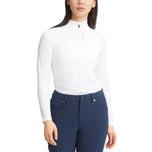 Rohnisch Women Addy Long Sleeve Golf Shirt - Puti