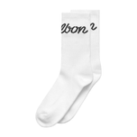 Malbon Bon Script Golf Socks - Puti