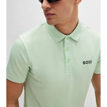 Boss Paddytech Jacquard Golf Shirt - Buksan ang Green