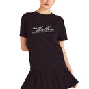 Tee Golf Malbon Club Wanita Malbon - Hitam