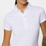 J.Lindeberg Women Cassie Golf Polo Shirt - Puti