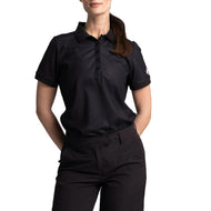 Baju Golf Amy Polo Cross Wanita - Hitam