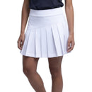 Skort Golf Pleat Padat Cross Wanita - Putih