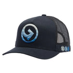 G/Fore Striped Quarter Twill Snapback Golf Hat - Ink