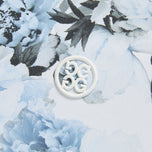 G/unahan ang larawan ng kababaihan floral silky tech nylon a -line golf skort - snow