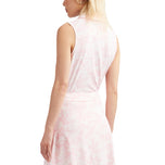 G/unahan ng kababaihan ng camo silky tech nylon sleeveless golf polo - cameo