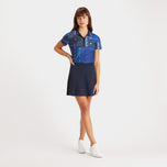 G/depan wanita sutera nilon A -line Golf Skort - Twilight