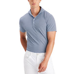 G/unahan feeder stripe pique golf polo shirt - kalangitan/takip -silim