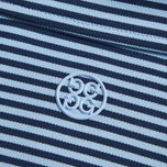 G/unahan feeder stripe pique golf polo shirt - kalangitan/takip -silim