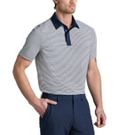 G/Feader Feeder Stripe Fine Tech Jersey Golf Polo Shirt - Twilight