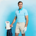 G/unahan feeder stripe fine tech jersey golf polo shirt - venetian