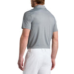 G/Fore Melange Ice Nylon Golf Polo Shirt - Charcoal Melange