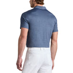 G/Fore Melange Ice Nylon Golf Polo Shirt - Twilight Melange
