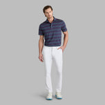G/unahan multi stripe tech pique pagganap golf polo shirt - Takip -silim/lava