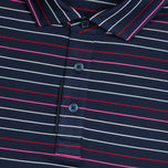 G/unahan multi stripe tech pique pagganap golf polo shirt - Takip -silim/lava