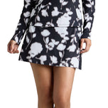 G/FORE Women's Blur Floral Print Tech Jersey Golf Skort - Onyx