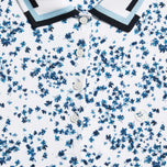 G/Fore 女式 Scatter Ditzy 印花长袖高尔夫 Polo 衫 - 雪色/暮色