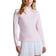 G/FORE WOMEN's Silky Tech Nylon 1/4 Zip Golf Pullover - Blush