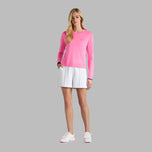 G/Fore Women's Happy G's Merino Wool Golf Sweater - Knockout Pink