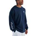 Malbon Gorse Long Sleeve Golf Tee - Navy