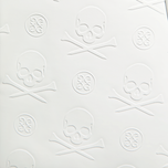 G/Fore embossed Skull & Tees Daytona Stand Golf Bag - Snow