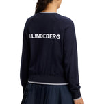 J.Lindeberg Women's Clarissa Windbreaker Golf Sweater - JL Navy